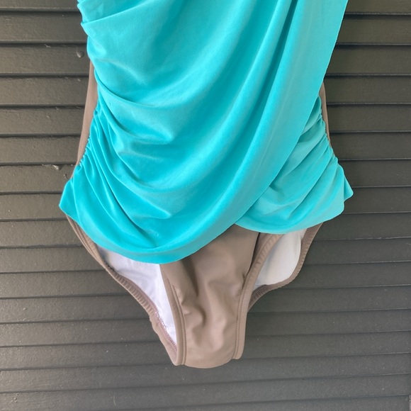 Venus Slimming Draped One Piece Swimsuit - Picture 9 of 13